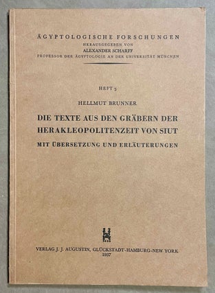 Item #M0224d Die Texte aus den Gräbern der Herakleopolitenzeit von Siut. BRUNNER Hellmut[newline]M0224d-00.jpeg