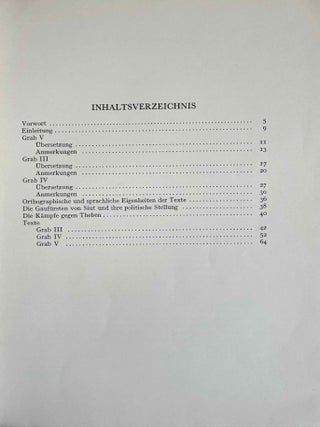 Die Texte aus den Gr&auml;bern der Herakleopolitenzeit von Siut