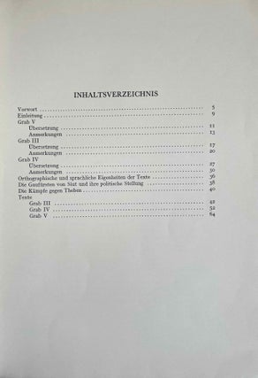 Die Texte aus den Gräbern der Herakleopolitenzeit von Siut