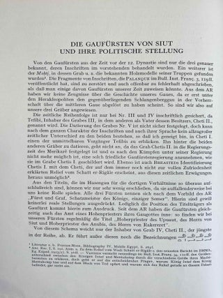 Die Texte aus den Gr&auml;bern der Herakleopolitenzeit von Siut
