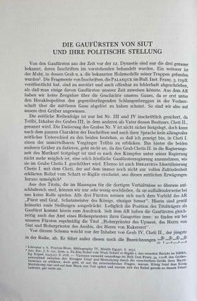 Die Texte aus den Gräbern der Herakleopolitenzeit von Siut