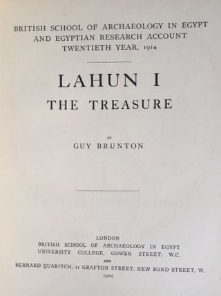 Lahun I: The treasure. Lahun II (complete set)[newline]M0233c-04.jpg