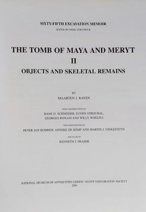 The Tomb of Maya and Meryt. Volume I: The Reliefs, Inscriptions, and Commentary. Volume II: Objects and skeletal remains (complete set)[newline]M0234e-18.jpeg
