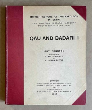 Item #M0235b Qau and Badari. Vol. I. BRUNTON Guy[newline]M0235b-00.jpeg