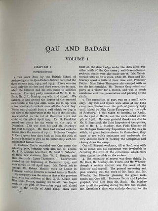 Qau and Badari. Vol. I, II & III (complete set)[newline]M0236a-08.jpeg