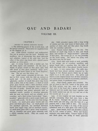 Qau and Badari. Vol. I, II & III (complete set)[newline]M0236a-24.jpeg