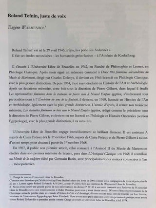 Thèbes aux 101 portes. Mélanges à la mémoire de Roland Tefnin.