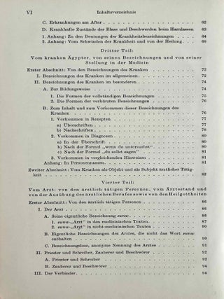 Kranker, Krankheiten und Arzt. Vom gesunden und kranken &Auml;gypter, von den Krankheiten, vom Arzt und von der &auml;rztlichen T&auml;tigkeit.[newline]M0242e-04.jpeg