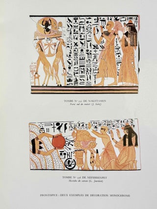Item #M0244e Tombes thébaines de Deir el-Medineh à décoration monochrome. BRUYERE Bernard