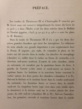 Les textes des tombes de Thoutmosis III et d'Aménophis II. Tome premier (all published)