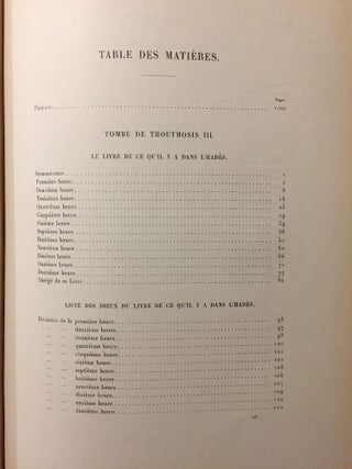 Les textes des tombes de Thoutmosis III et d'Aménophis II. Tome premier (all published)