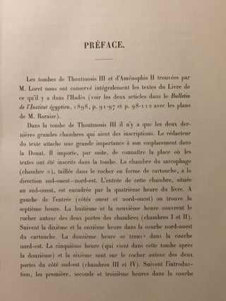 Les textes des tombes de Thoutmosis III et d'Aménophis II. Tome premier (all published)