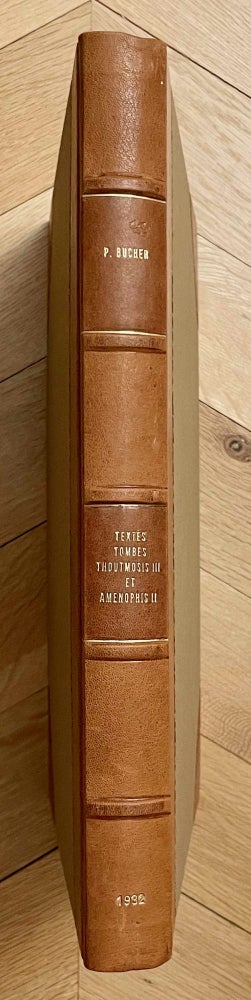 Item #M0245e Les textes des tombes de Thoutmosis III et d'Aménophis II. Tome premier (all published). BUCHER Paul.[newline]M0245e-00.jpeg