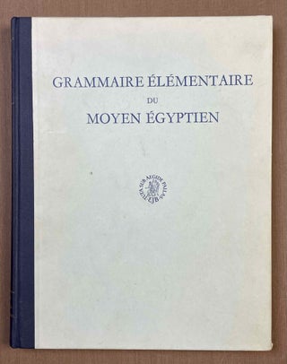 Item #M0248 Grammaire élémentaire du moyen égyptien. BUCK Adriaan, de[newline]M0248-00.jpeg