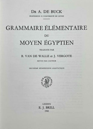 Grammaire élémentaire du moyen égyptien[newline]M0248-01.jpeg