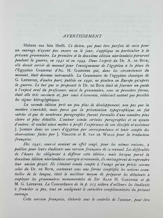 Grammaire élémentaire du moyen égyptien