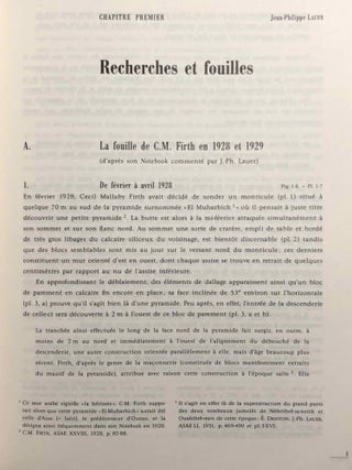 Les complexes funéraires d'Ouserkaf et de Neferhetepes. Tome I: Texte. Tome II: Planches (complete set)