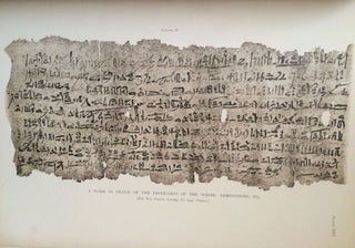 Facsimiles of Egyptian Hieratic Papyri in the British Museum. 1st series & 2nd series