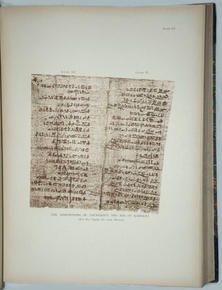 Facsimiles of Egyptian Hieratic Papyri in the British Museum. 1st series & 2nd series