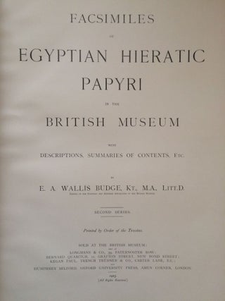 Facsimiles of Egyptian Hieratic Papyri in the British Museum. 1st series & 2nd series[newline]M0266-09.jpg