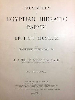 Facsimiles of Egyptian Hieratic Papyri in the British Museum. 1st series.[newline]M0266a-05.jpg