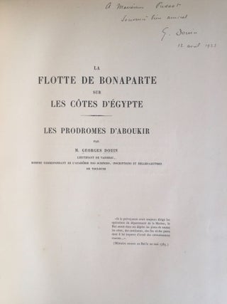 La flotte de Bonaparte sur les côtes d'Egypte. Les prodromes d'Aboukir.