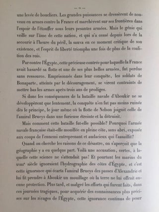 La flotte de Bonaparte sur les côtes d'Egypte. Les prodromes d'Aboukir.