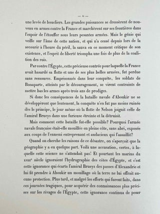 La flotte de Bonaparte sur les côtes d'Egypte. Les prodromes d'Aboukir.