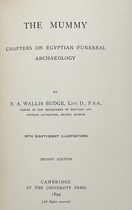 The Mummy. Chapters on Egyptian Funereal Archaeology.[newline]M0286-02.jpeg