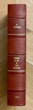 Item #M0291i Vie de Syméon le fou et vie de Jean de Chypre. FESTUGIERE André-Jean -...