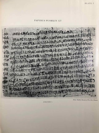 A tale of woe. Papyrus Pushkin 127. From a hieratic papyrus in the A.S. Pushkin Museum of Fine Arts in Moscow.[newline]M0293b-06.jpg
