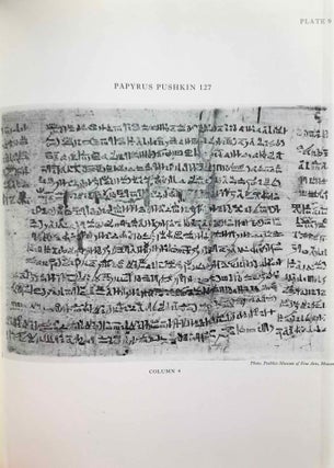 A tale of woe. Papyrus Pushkin 127. From a hieratic papyrus in the A.S. Pushkin Museum of Fine Arts in Moscow.[newline]M0293c-11.jpg