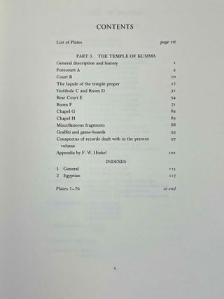 Semna-Kumna. Vol. I: The temple of Semna. Vol. II: The temple of Kumna (complete set)