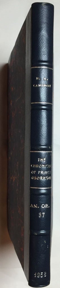 Item #M0300b The chronicle of prince Osorkon. CAMINOS Ricardo Augusto.[newline]M0300b.jpg