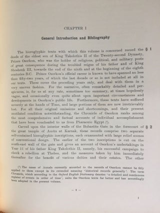 The chronicle of prince Osorkon