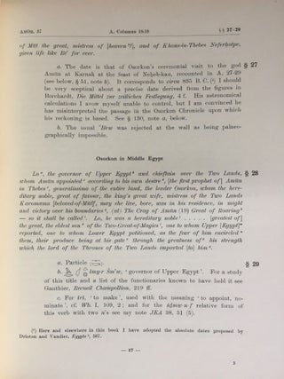 The chronicle of prince Osorkon