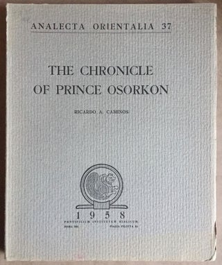 Item #M0300d The chronicle of prince Osorkon. CAMINOS Ricardo Augusto[newline]M0300d.jpg