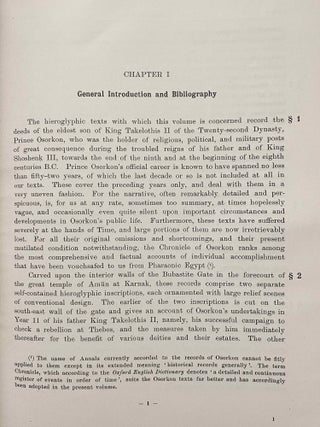 The chronicle of prince Osorkon