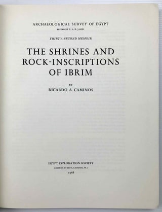 The shrines and rock inscriptions of Ibrim