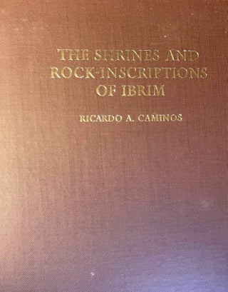 Item #M0301e The shrines and rock inscriptions of Ibrim. CAMINOS Ricardo Augusto