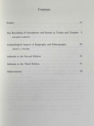 The recording of inscriptions and scenes in tombs and temples, and: Archaeological Aspects of Epigraphy and Palaeography[newline]M0302-02.jpeg