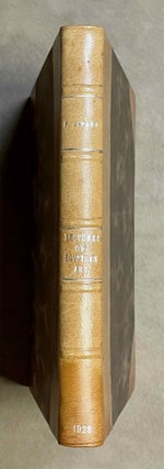 Item #M0306 Lectures on egyptian art. CAPART Jean