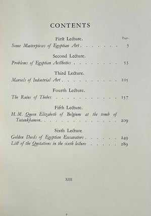 Lectures on egyptian art