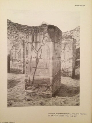 Une rue de tombeaux à Saqqara. Vol. I: texte. Description de trois monuments de l'Ancien Empire égyptien. Vol. II: planches (complete set)