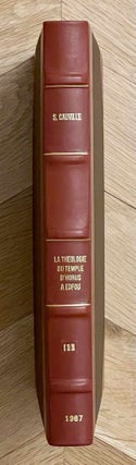 Item #M0320h Essai sur la théologie du temple d'Horus à Edfou. Tomes I & II (complete...