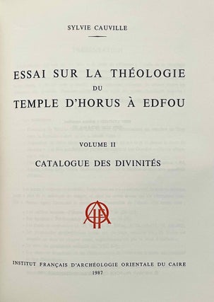 Essai sur la théologie du temple d'Horus à Edfou. Tomes I & II (complete set)[newline]M0320h-12.jpeg