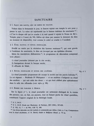Essai sur la théologie du temple d'Horus à Edfou. Tomes I & II (complete set)