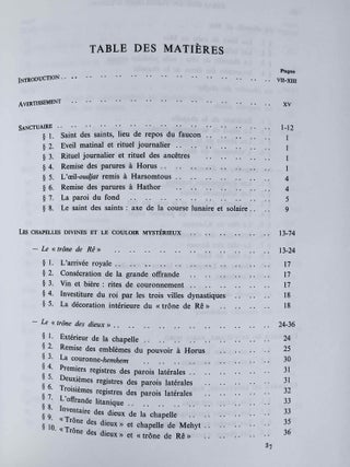 Essai sur la théologie du temple d'Horus à Edfou. Tomes I & II (complete set)
