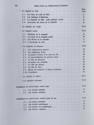 Essai sur la théologie du temple d'Horus à Edfou. Tomes I & II (complete set)