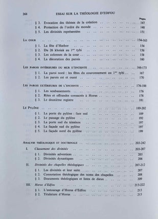 Essai sur la théologie du temple d'Horus à Edfou. Tomes I & II (complete set)